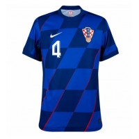 Echipament fotbal Croaţia Josko Gvardiol #4 Tricou Deplasare European 2024 maneca scurta